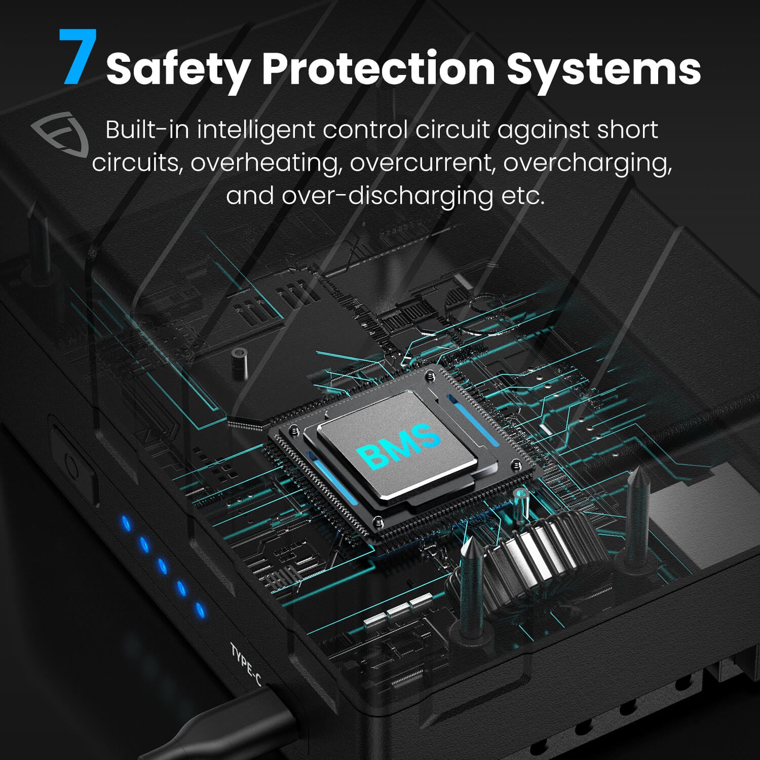 FJD PowerSec 90 V Mount Battery (95Wh Power Capacity) - FJDynamics